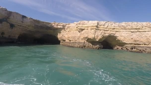 Viaje en barco algarve — Vídeos de Stock