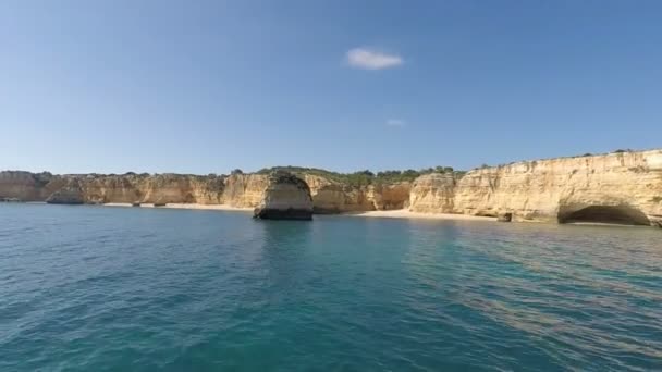 Algarve boat trip — Stock Video