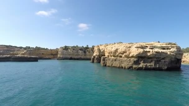 Viaje en barco algarve — Vídeos de Stock