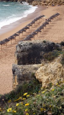 Algarve beach portugals kenarı