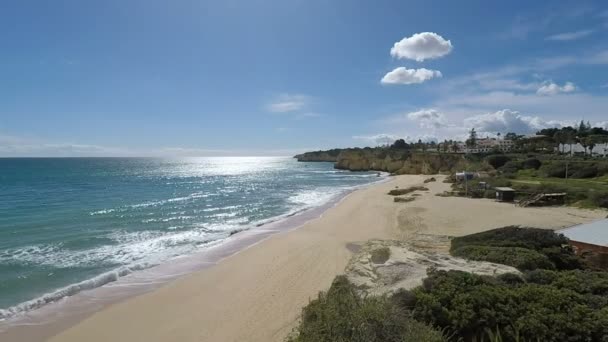 Senhora de rocha beach — Stockvideo