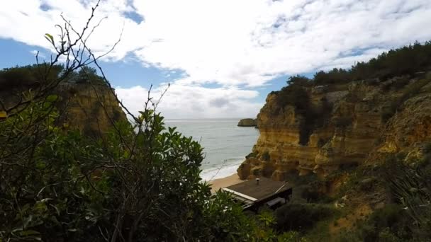 Praia de marinha — Stockvideo