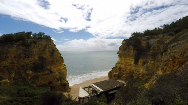 Praia de marinha — Vídeo de stock