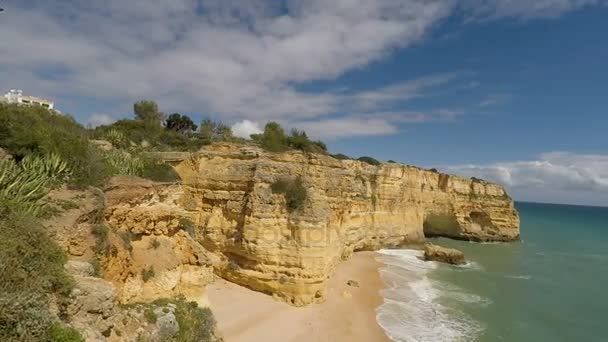 Praia de marinha — Stock Video