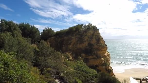 Wybrzeże Algarve w pobliżu marinha — Wideo stockowe