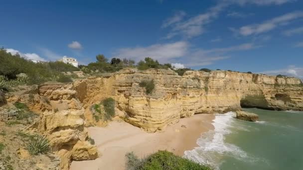 Praia de marinha — Stock video