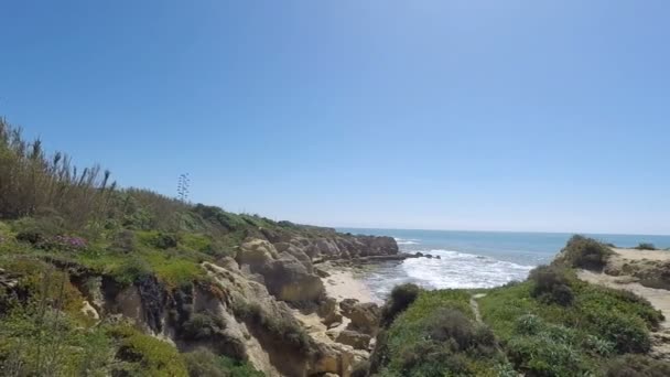 Evaristo playa en el algarve — Vídeo de stock