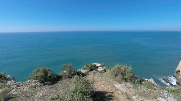 Evaristo Strand an der Algarve — Stockvideo