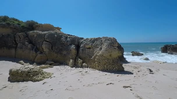 Evaristo-stranden i Algarve — Stockvideo