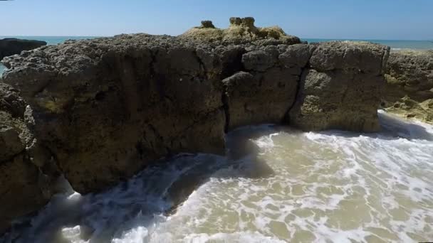 Пляж Еварісто на вертольоті — стокове відео
