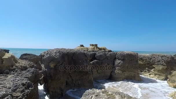 Evaristo playa en el algarve — Vídeo de stock