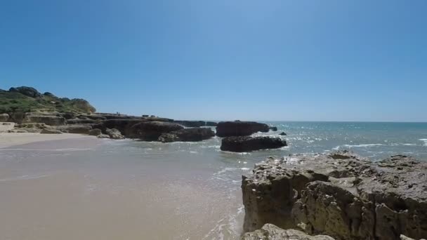 Эваристо пляж на Алгарве — стоковое видео
