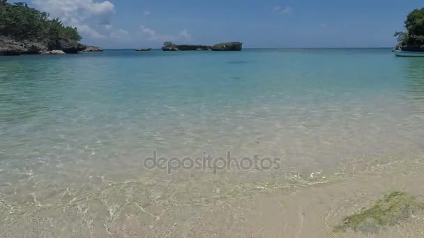 Lovely caribbean beach — Stock Video