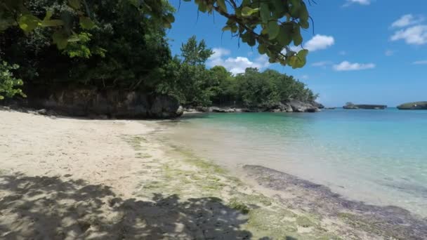 Hermosa playa caribeña — Vídeo de stock