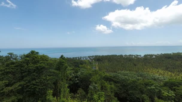 Aussichtspunkt in Samana — Stockvideo