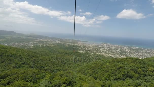 Puerto plata teleférico — Vídeo de Stock