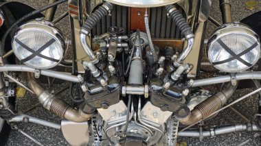 eski bir araba yakın çekim