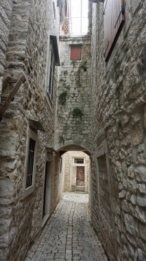 Hırvat şehir Trogir eski şehir