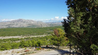 dubrovnik Hırvatistan alan dağ görünümünde