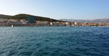 liman giriş Split Hırvatistan bir tekneden