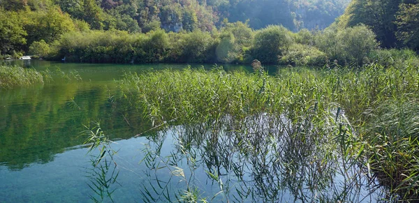 Increíble paisaje en los lagos de plitvice en Croacia — Foto de Stock