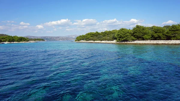 Blue lagoon in the croatian sea — Stock Photo, Image