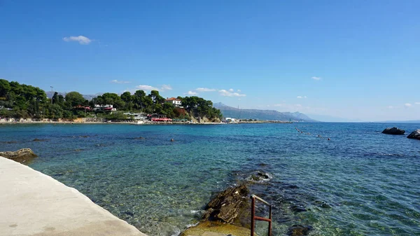 Beach promenade in split in croatia — Stock Photo, Image