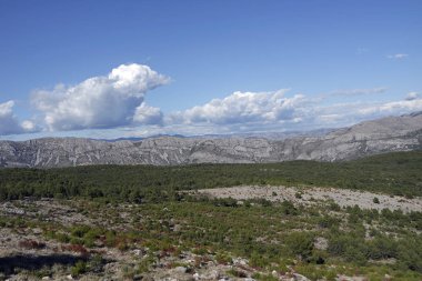 dubrovnik Hırvatistan alan dağ görünümünde