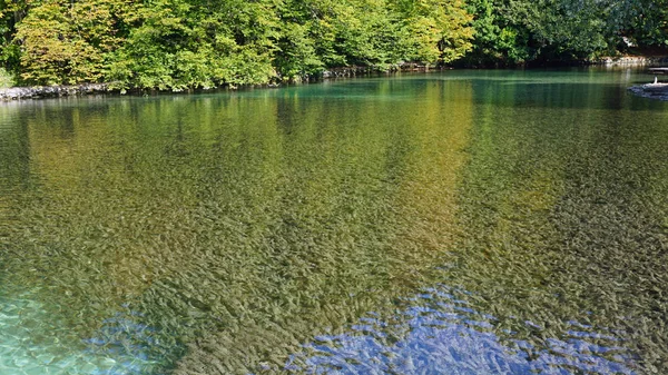 Paisagem incrível nos lagos plitvice na croácia — Fotografia de Stock