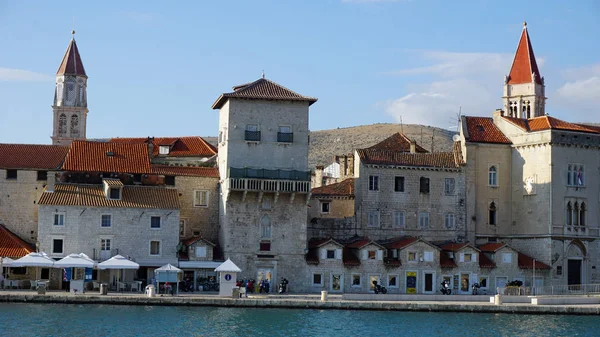 Promenade van trogir stad in Kroatië — Stockfoto