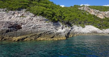 Muhteşem sahil Akdeniz deniz Hırvatistan