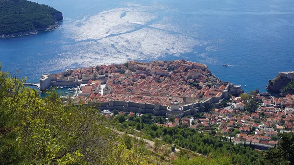 Vue imprenable depuis le téléphérique de Dubrovnik — Photo