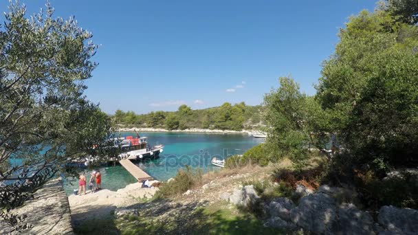 Острів Трогіра у Хорватії — стокове відео