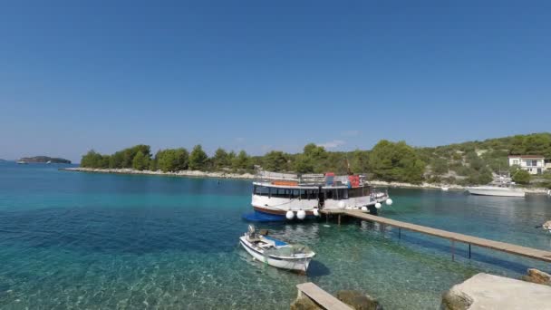 Trogir island in croatia — стоковое видео