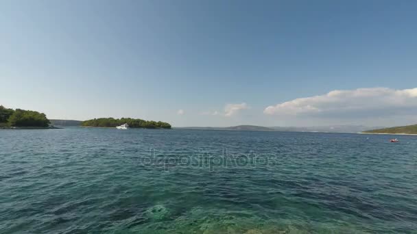 Isla trogir en croacia — Vídeo de stock