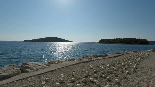 Trogir eiland in Kroatië — Stockvideo