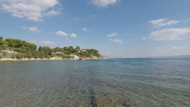 Beach of split in croatia — Stock Video