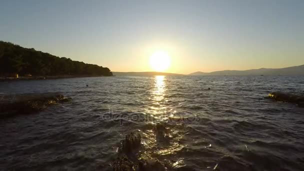 Sonniger Tag am Marjan in Split — Stockvideo