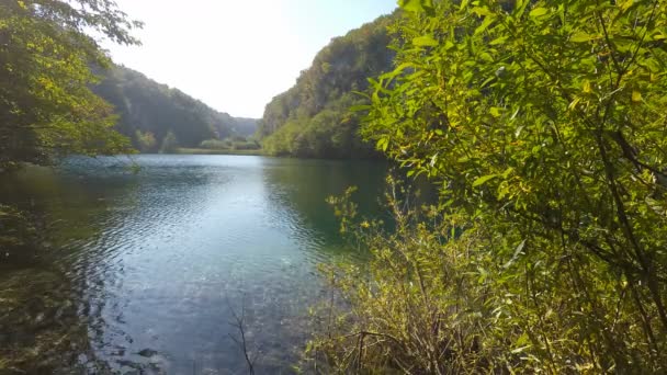 Cascada en Plitvice — Vídeo de stock