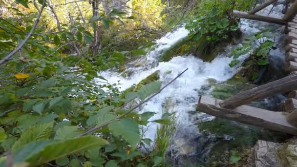 Vattenfall i plitvice — Stockvideo