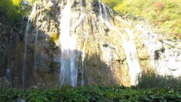 Waterval in plitvice — Stockvideo