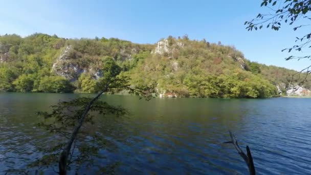 Καταρράκτης στις λίμνες plitvice — Αρχείο Βίντεο