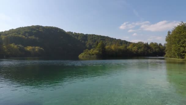 Λιμνών Plitvice στην Κροατία — Αρχείο Βίντεο