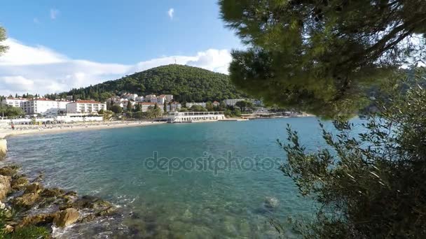 Tramonto al marjan in split — Video Stock