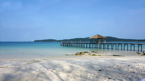 Jetty op koh rong samloem — Stockfoto