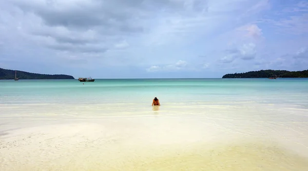 Koh rong samloem beach — Stockfoto