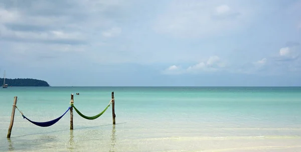 Relaxing hammocks — Stock Photo, Image