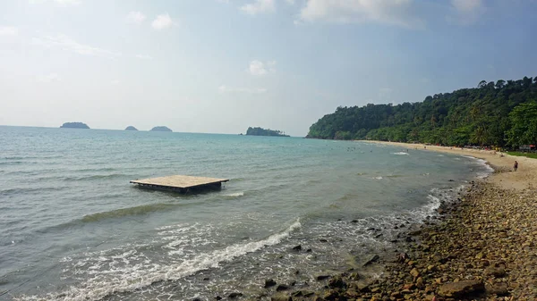 Afternoon at sunset beach — Stock Photo, Image