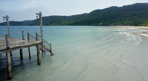 Steg auf koh rong samloem — Stockfoto