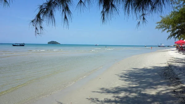 Spiaggia tropicale di otres — Foto Stock